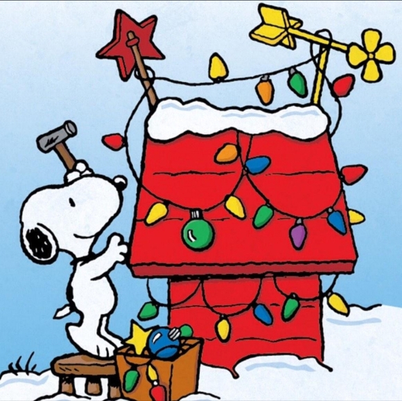 Peanuts Snoopy on Holiday Doghouse Hallmark Christmas Tree Ornament - Picture 3 of 16